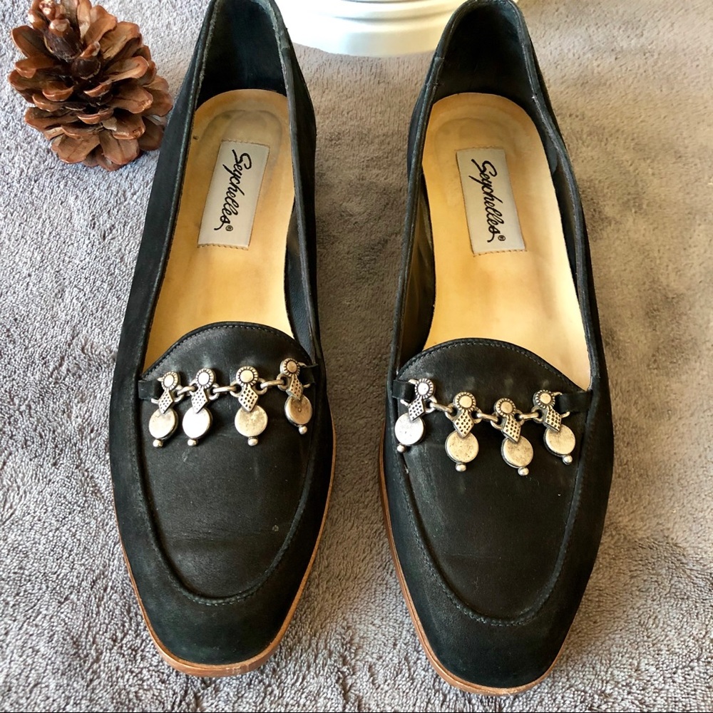 Vintage Black Seychelles Flats 7.5